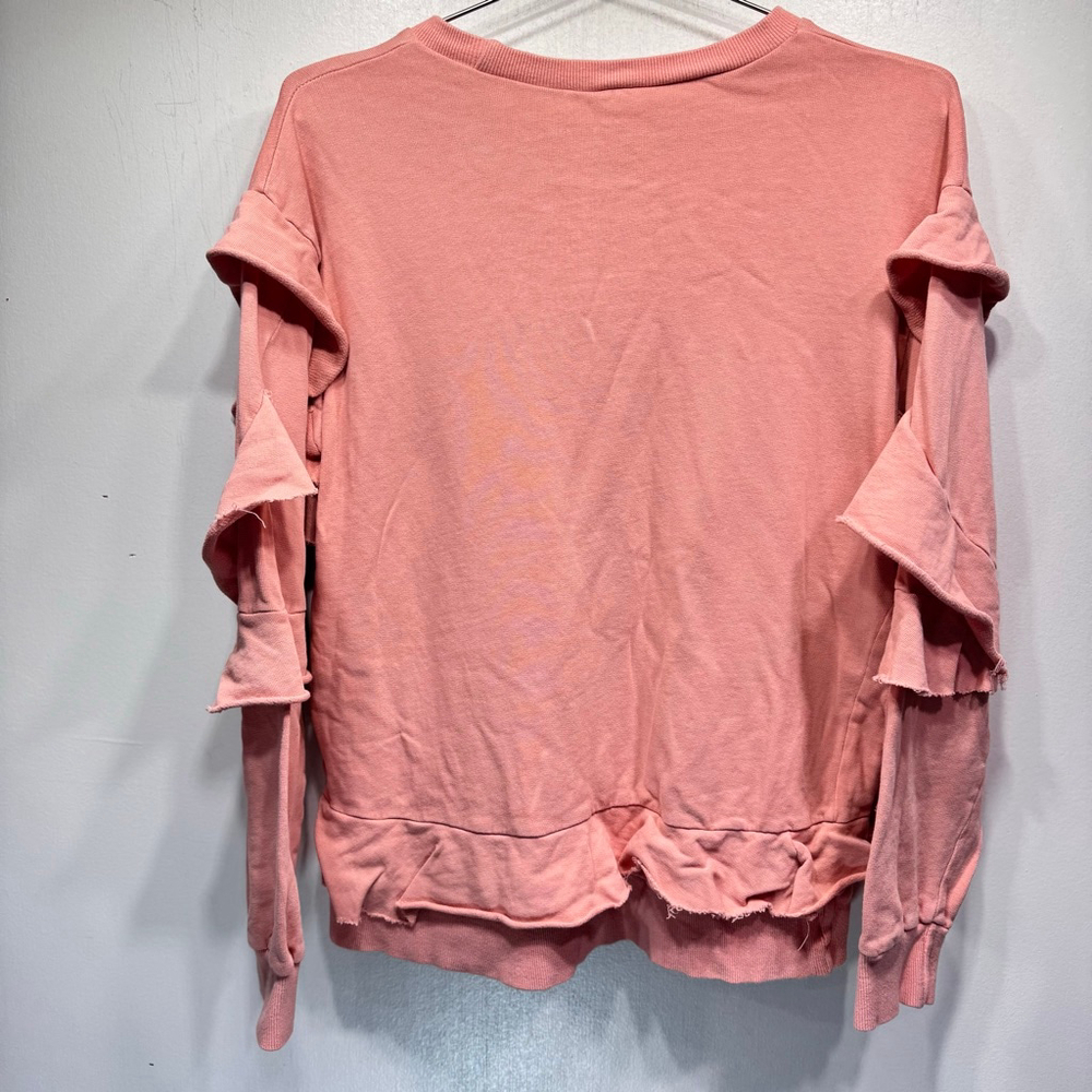 easel Pink Ruffle Sweatshirt - Picture 6 of 9